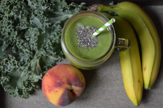 Peach Banana Kale Smoothie Recipe