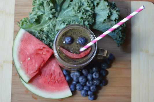 Watermelon Blueberries Kale Smoothie Recipe