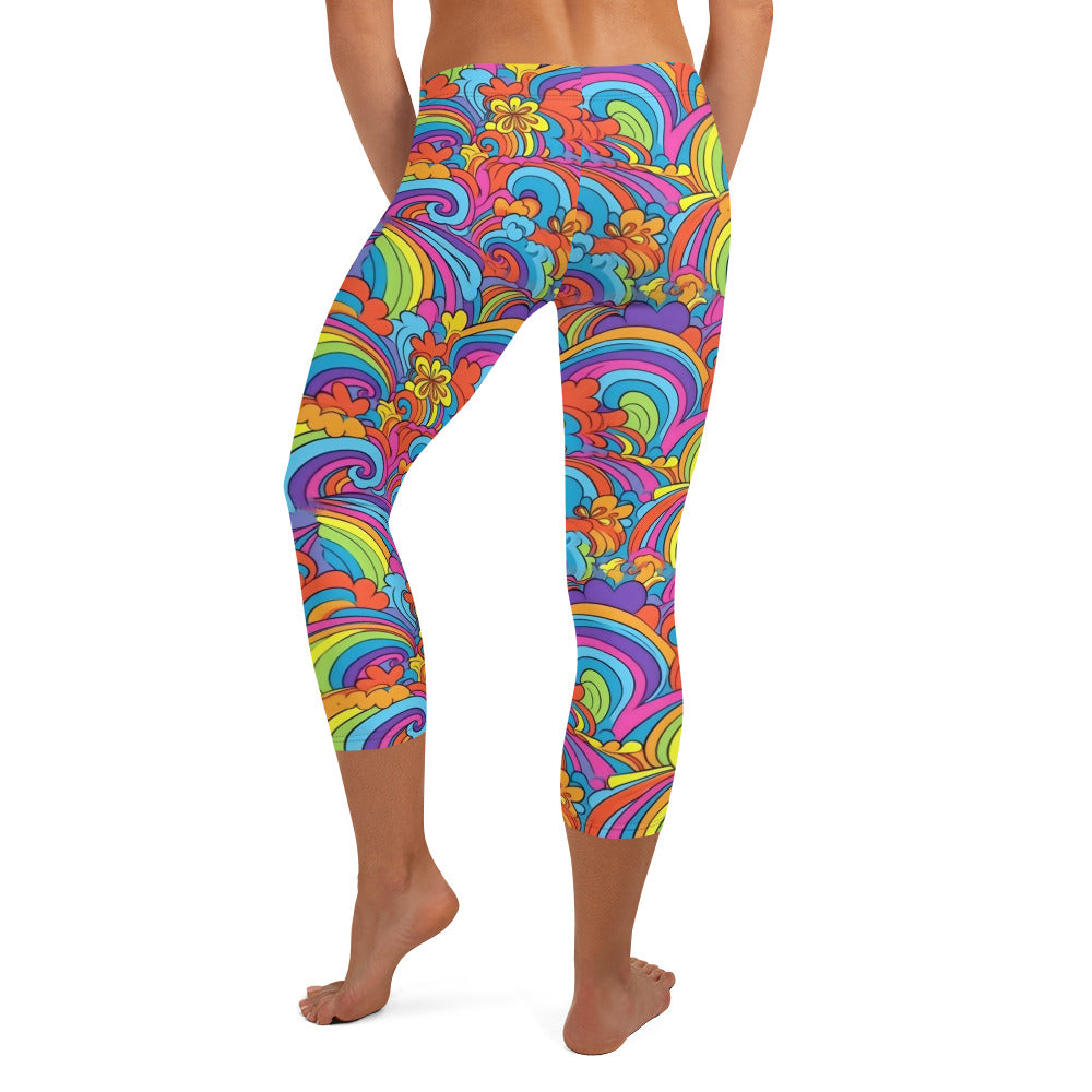 Hippie Vibes Capri Leggings