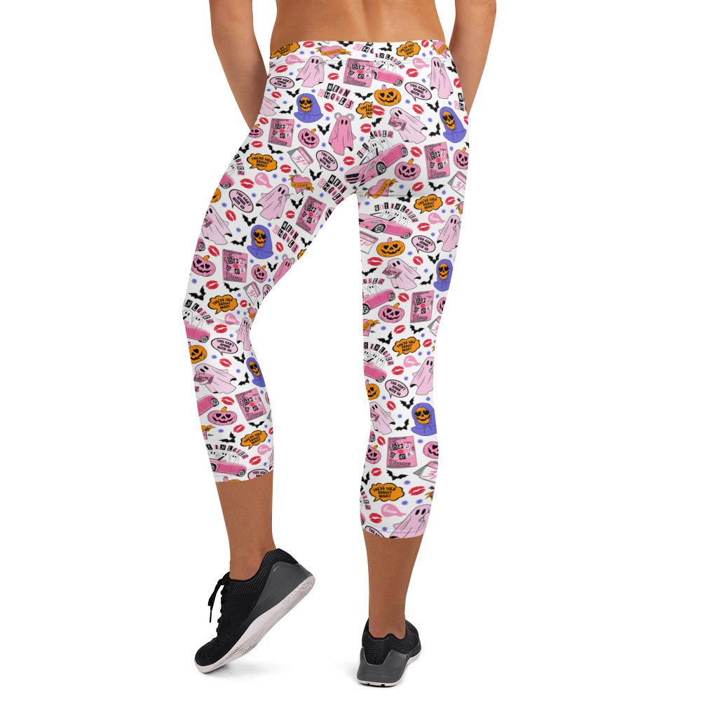 Mean Ghouls Halloween Capri Leggings