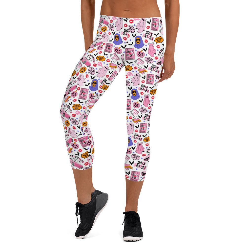 Mean Ghouls Halloween Capri Leggings