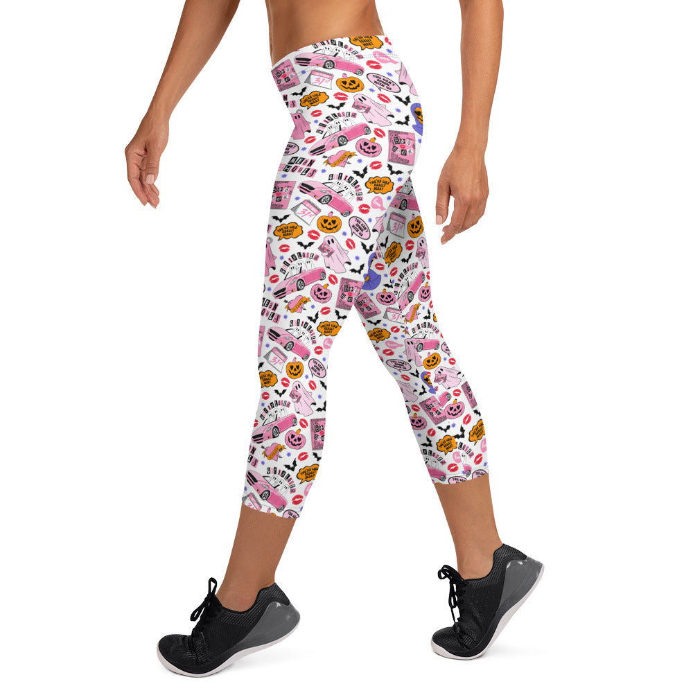 Mean Ghouls Halloween Capri Leggings