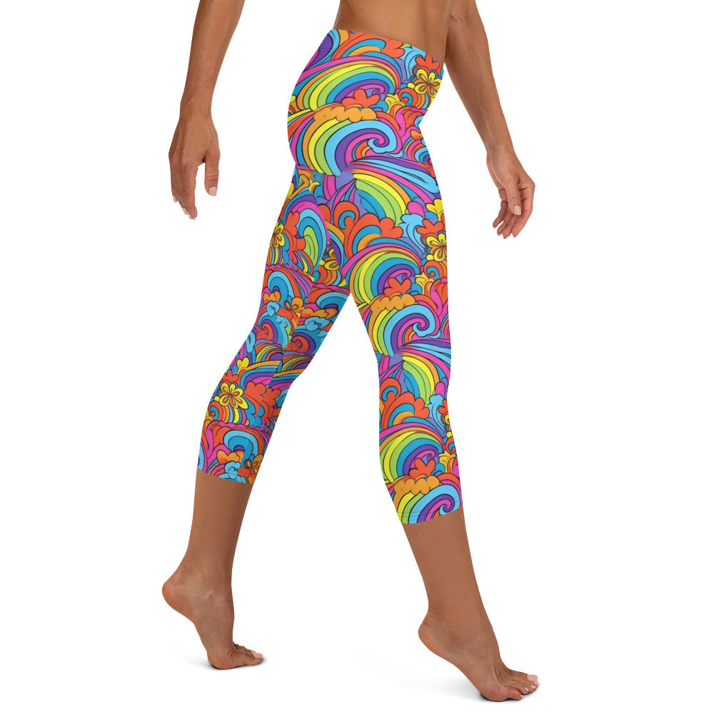 Hippie Vibes Capri Leggings