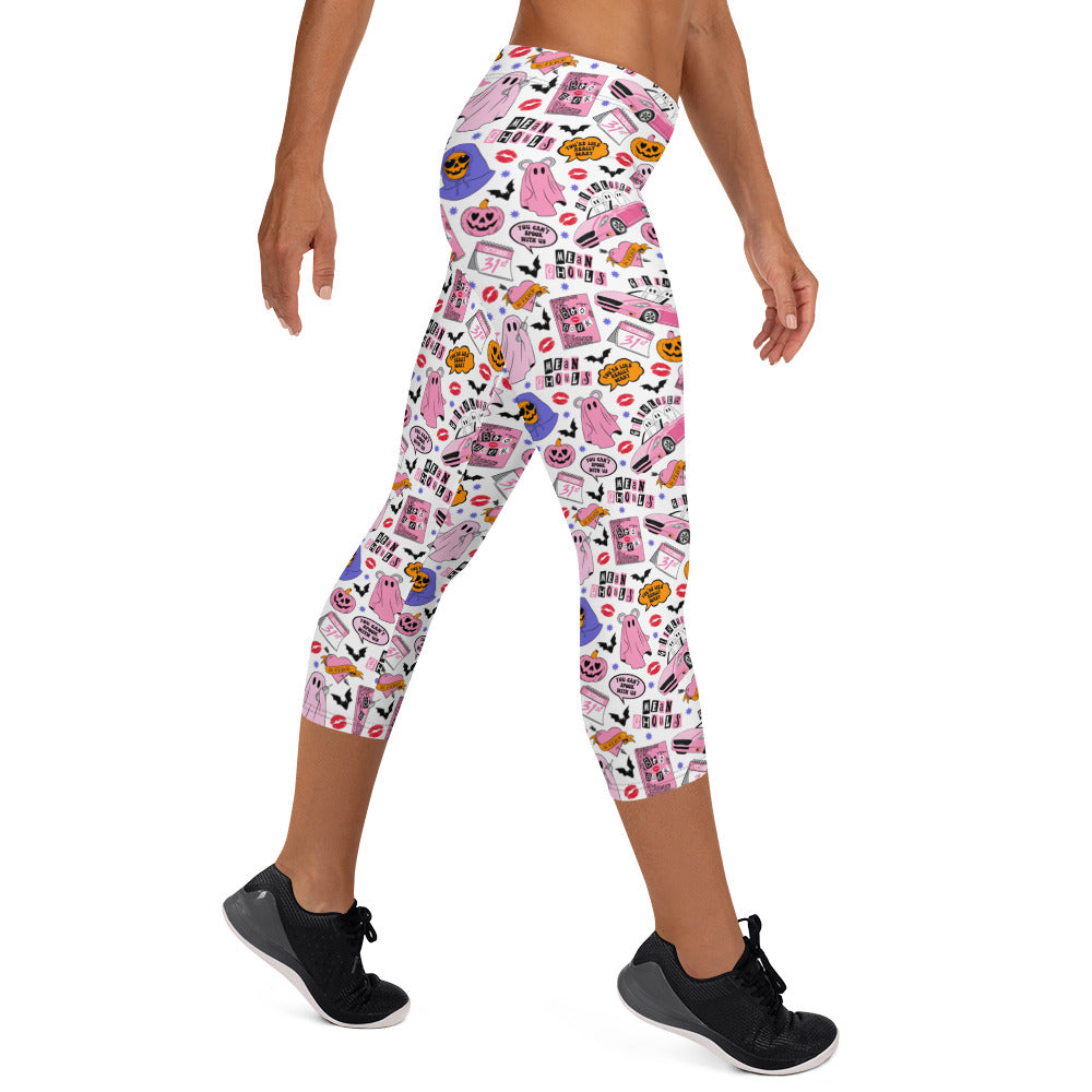 Mean Ghouls Halloween Capri Leggings