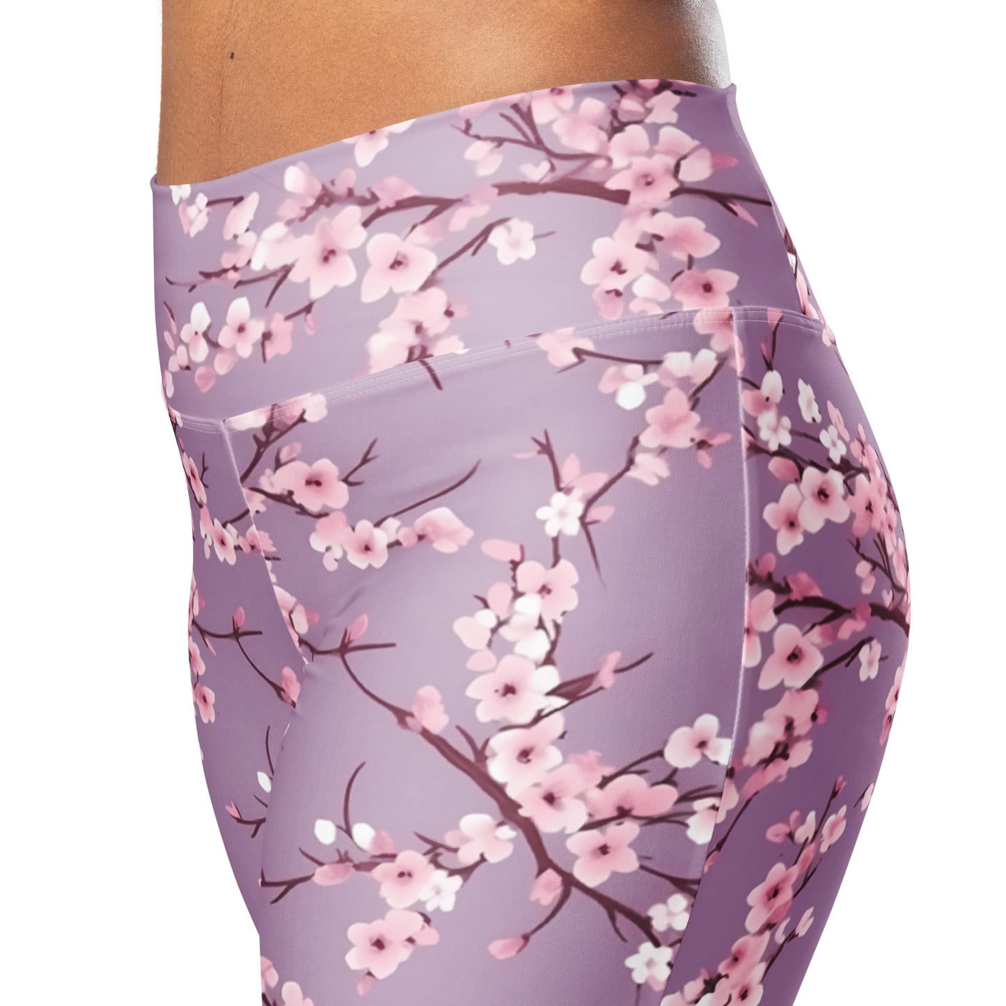 Cherry Blossom Bell Bottom Flare leggings