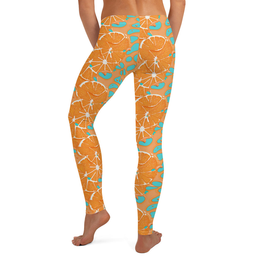 Orange Splash Leggings