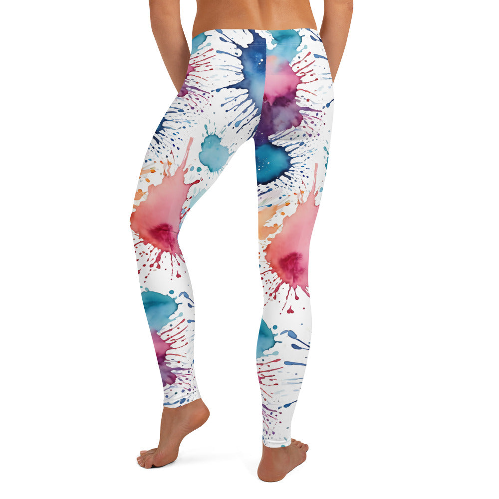 Water Color Splash Leggings