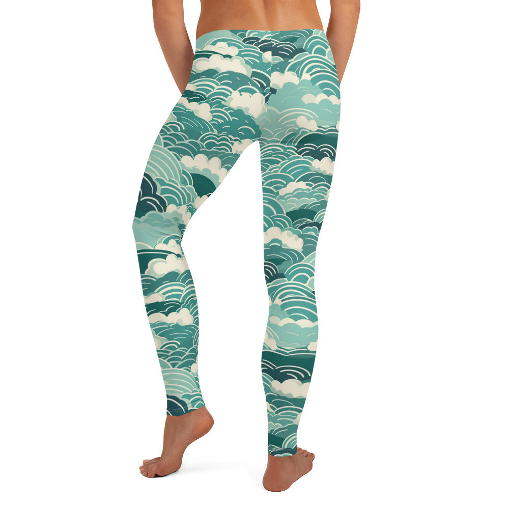 Ocean Waves Leggings