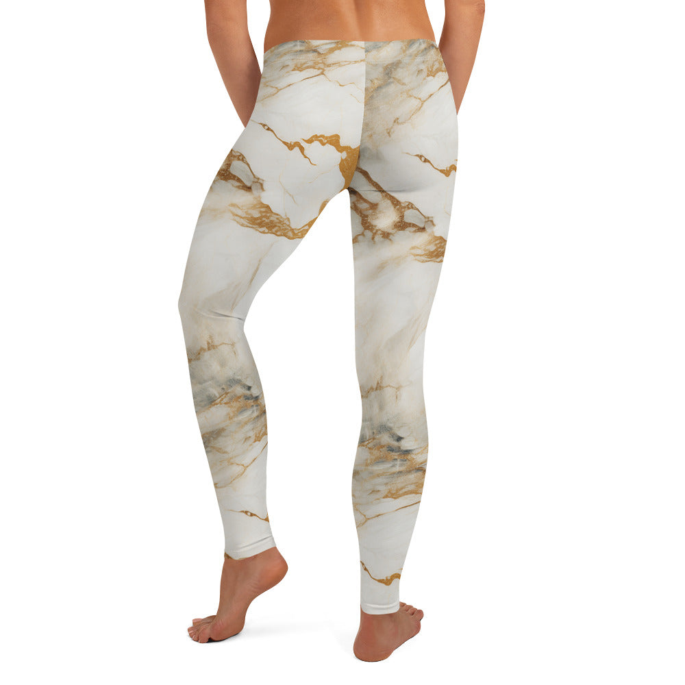 Hint of Gold Marble Leggings