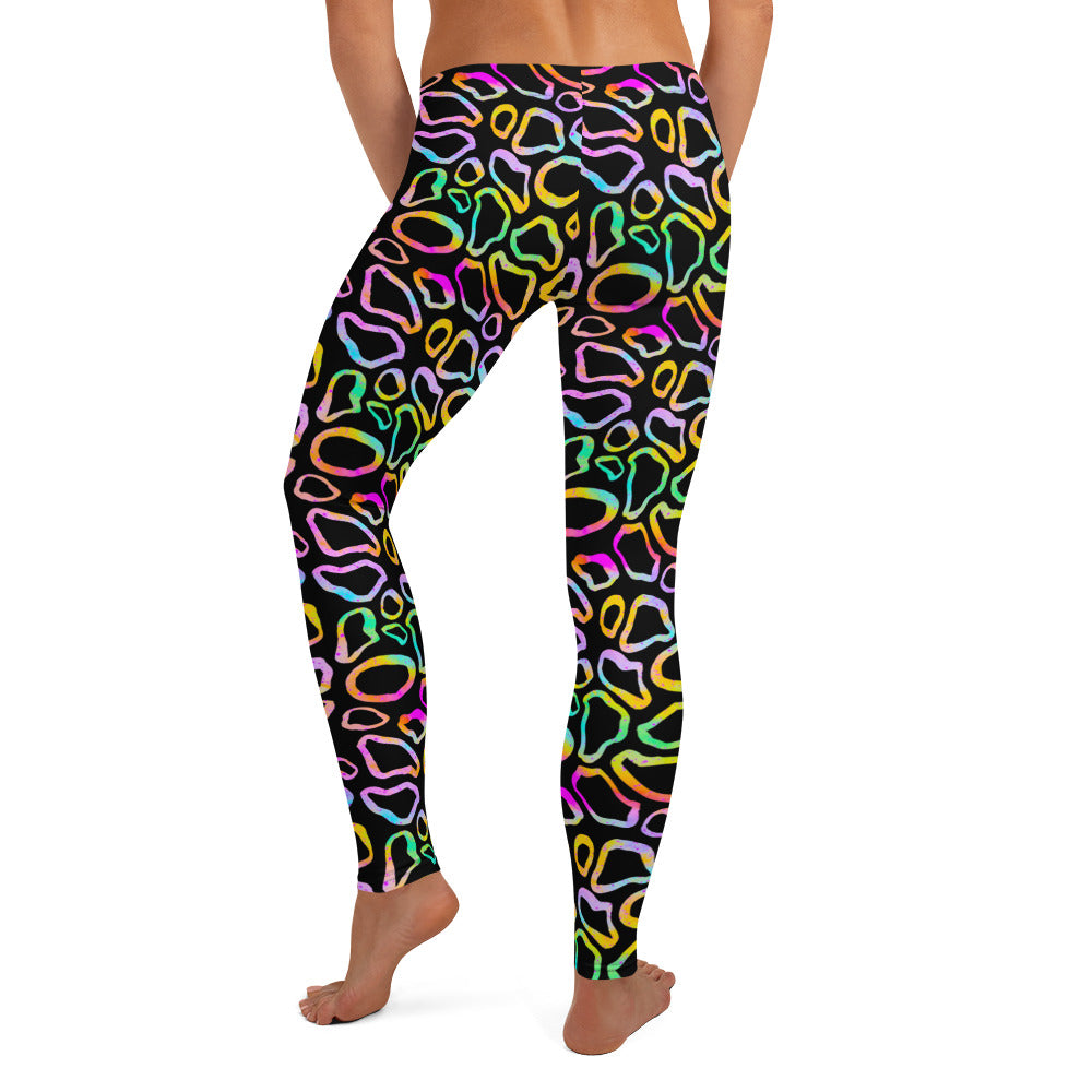 Leopard Colorful Print Leggings