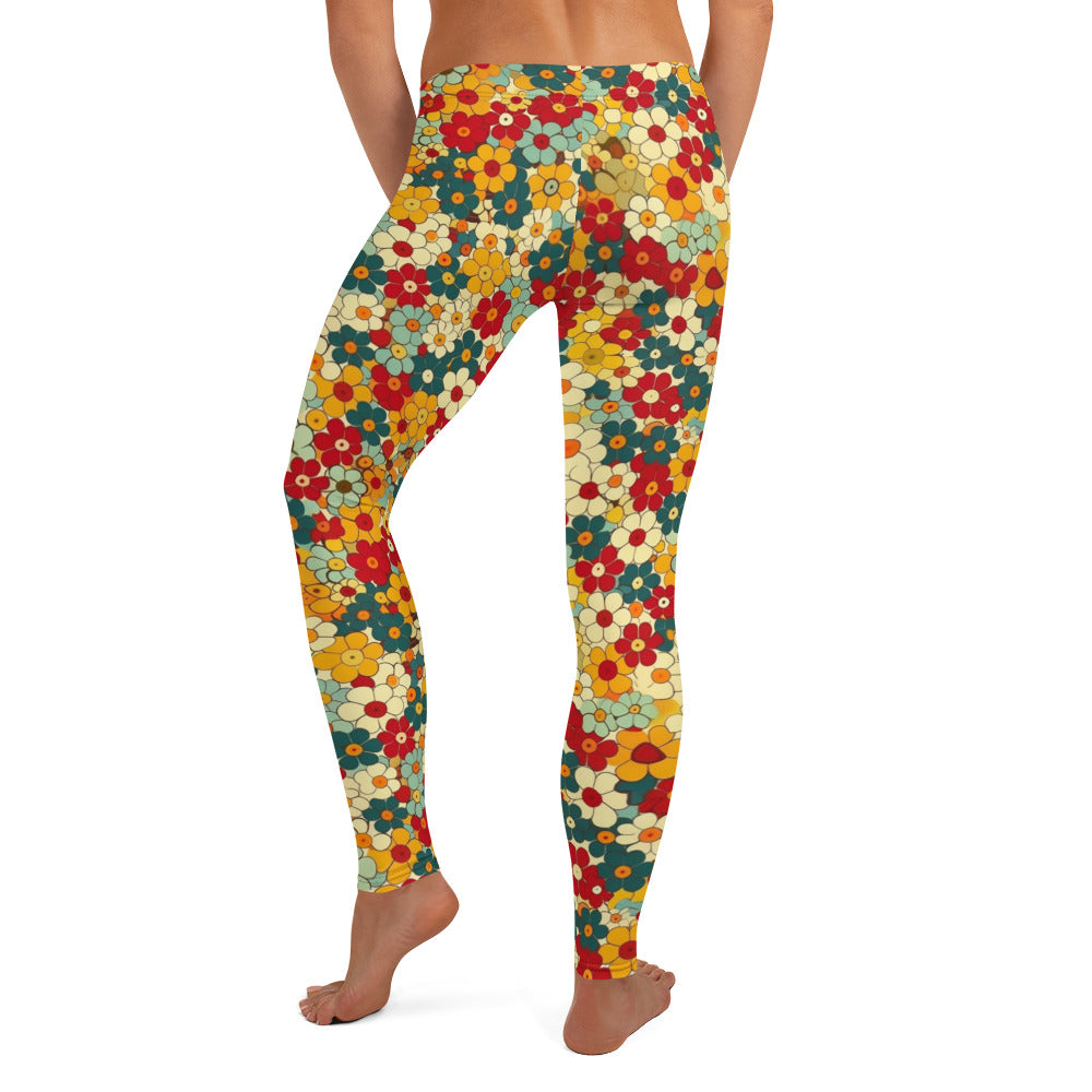 Groovy Floral Spring Leggings