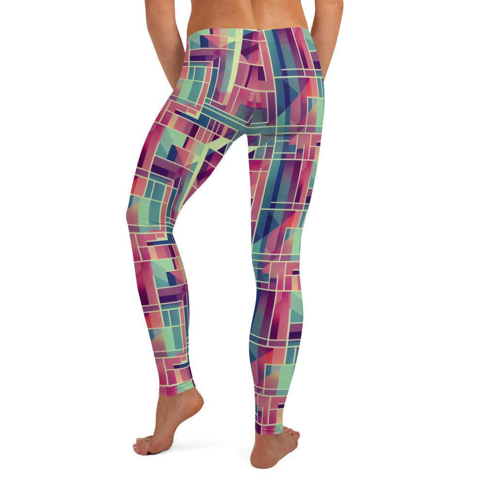 Square Geometric Pattern Leggings