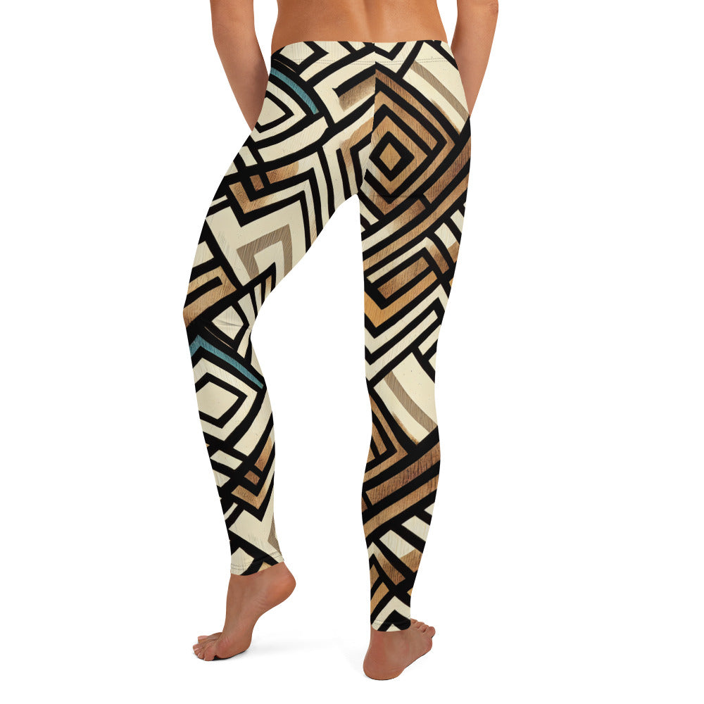 Square Geometric Pattern Leggings