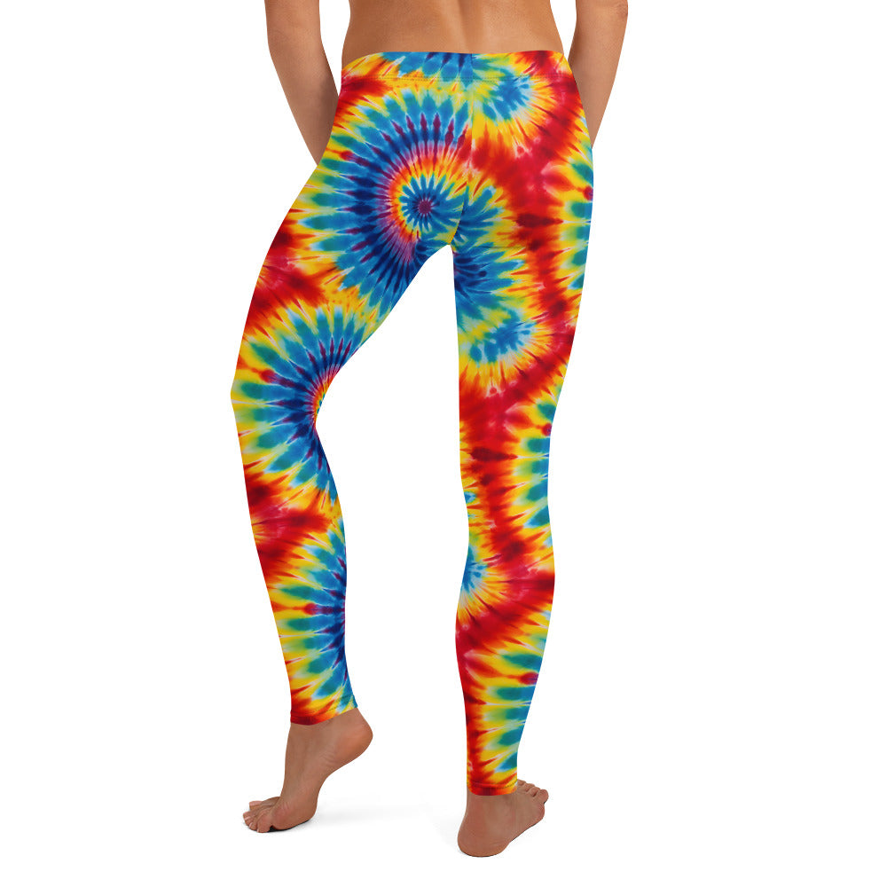 Vibrant Tie Dye Pattern Leggings