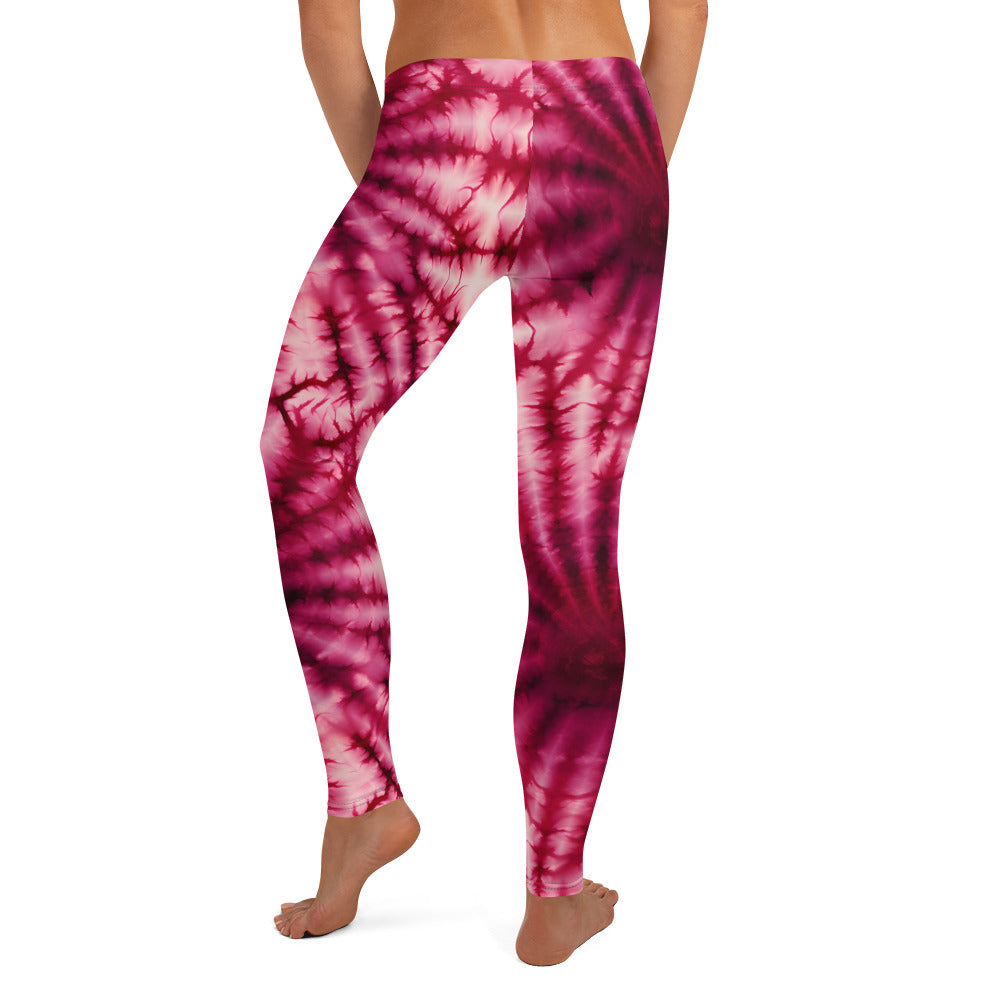 Red Tie Dye Leggings