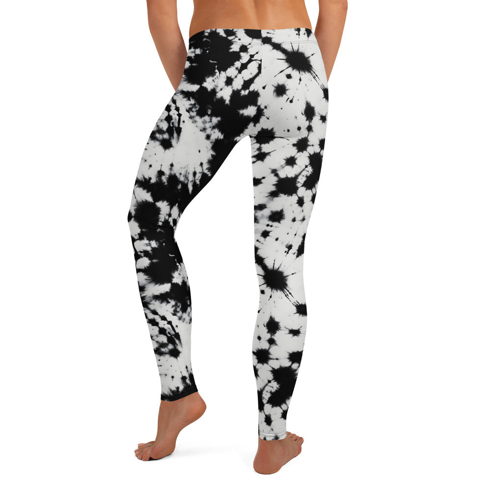 Black Tie Dye Leggings