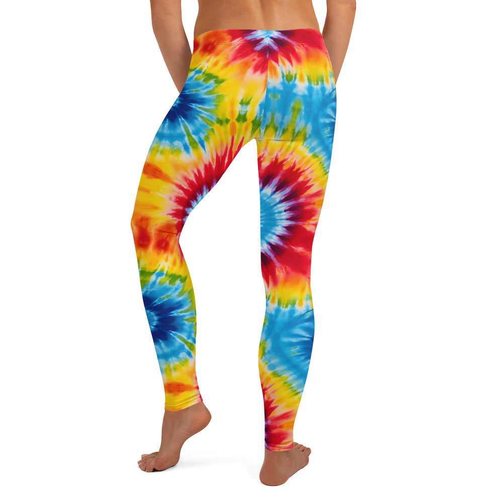 Rainbow Tie Dye Splash Leggings