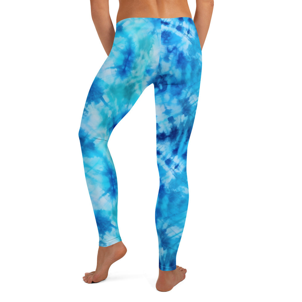 Sky Blue Tie Dye Leggings