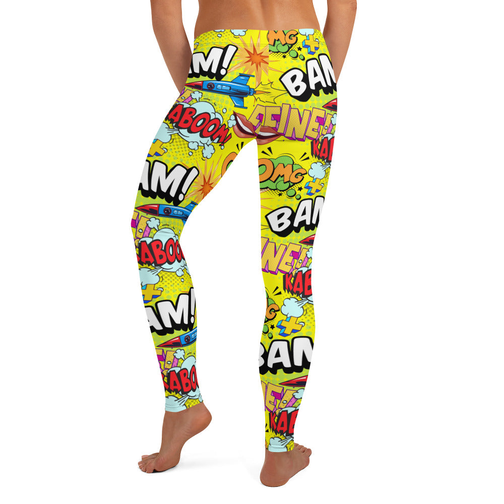 Bam Comic Book Leggings