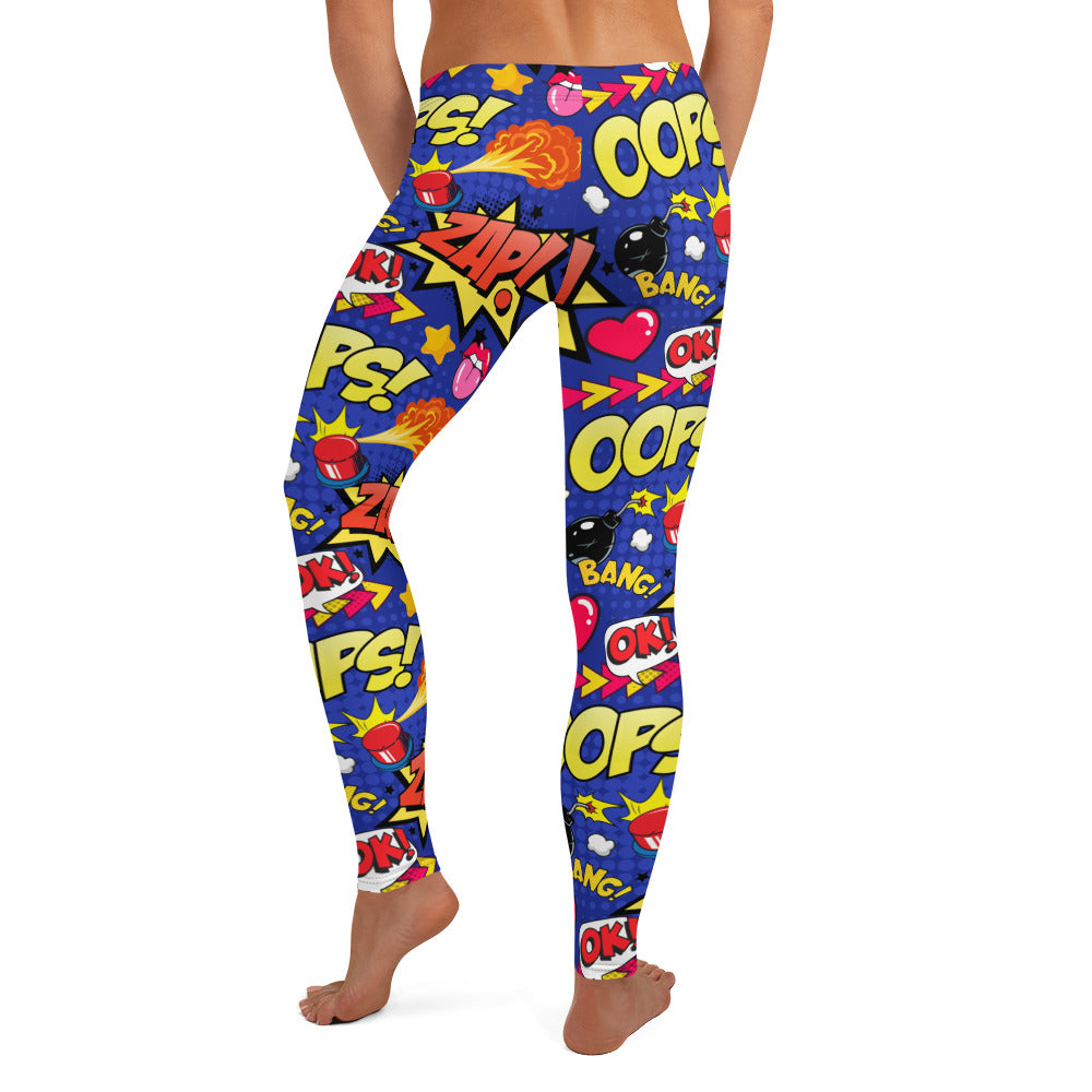 Oops Comic Book Leggings