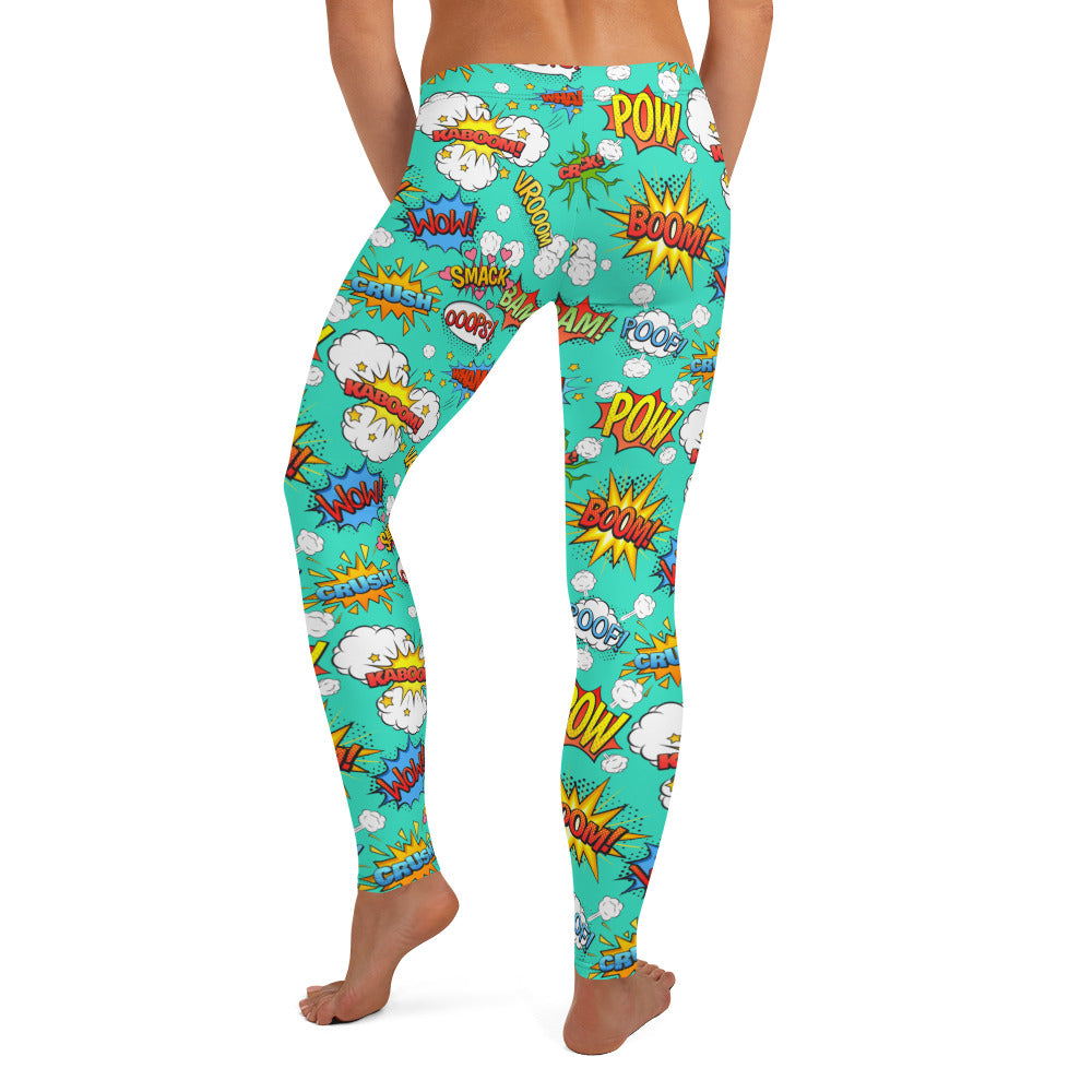 Pow Wow Comic Book Leggings