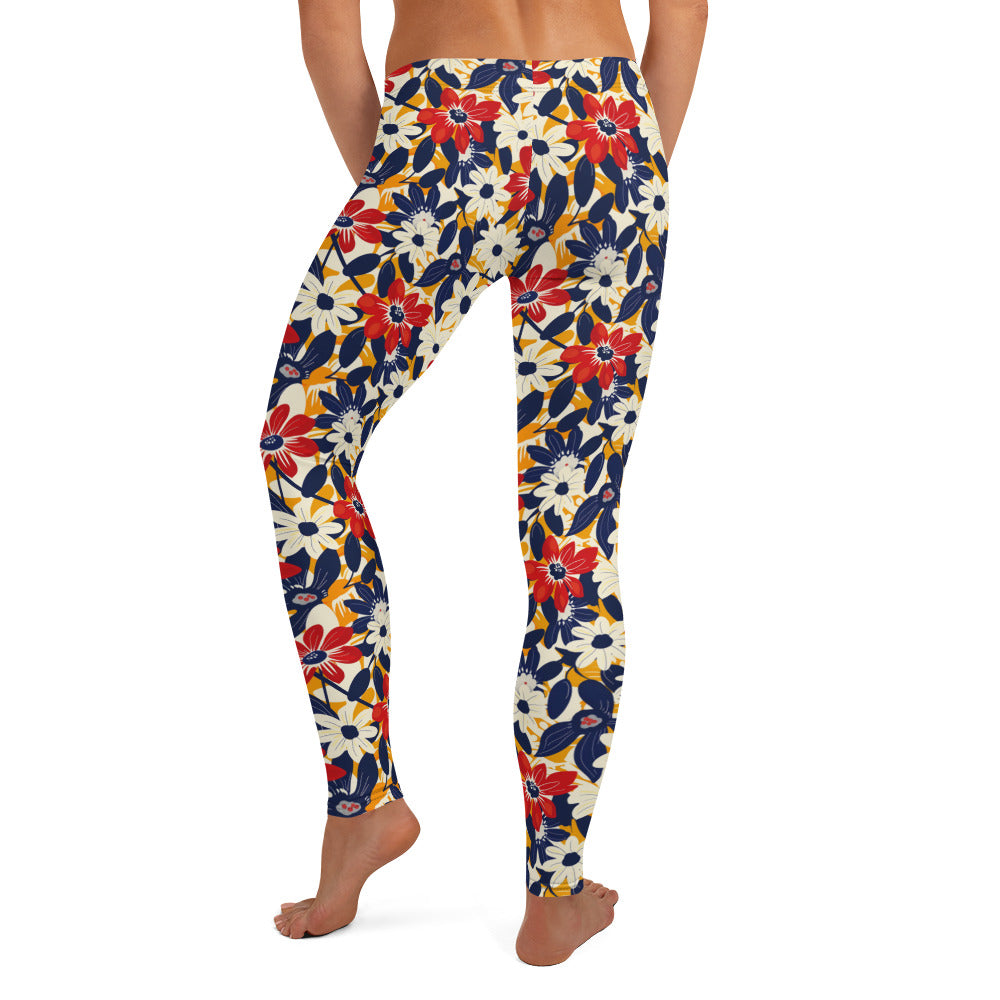 Bold Whispering Flowers Leggings