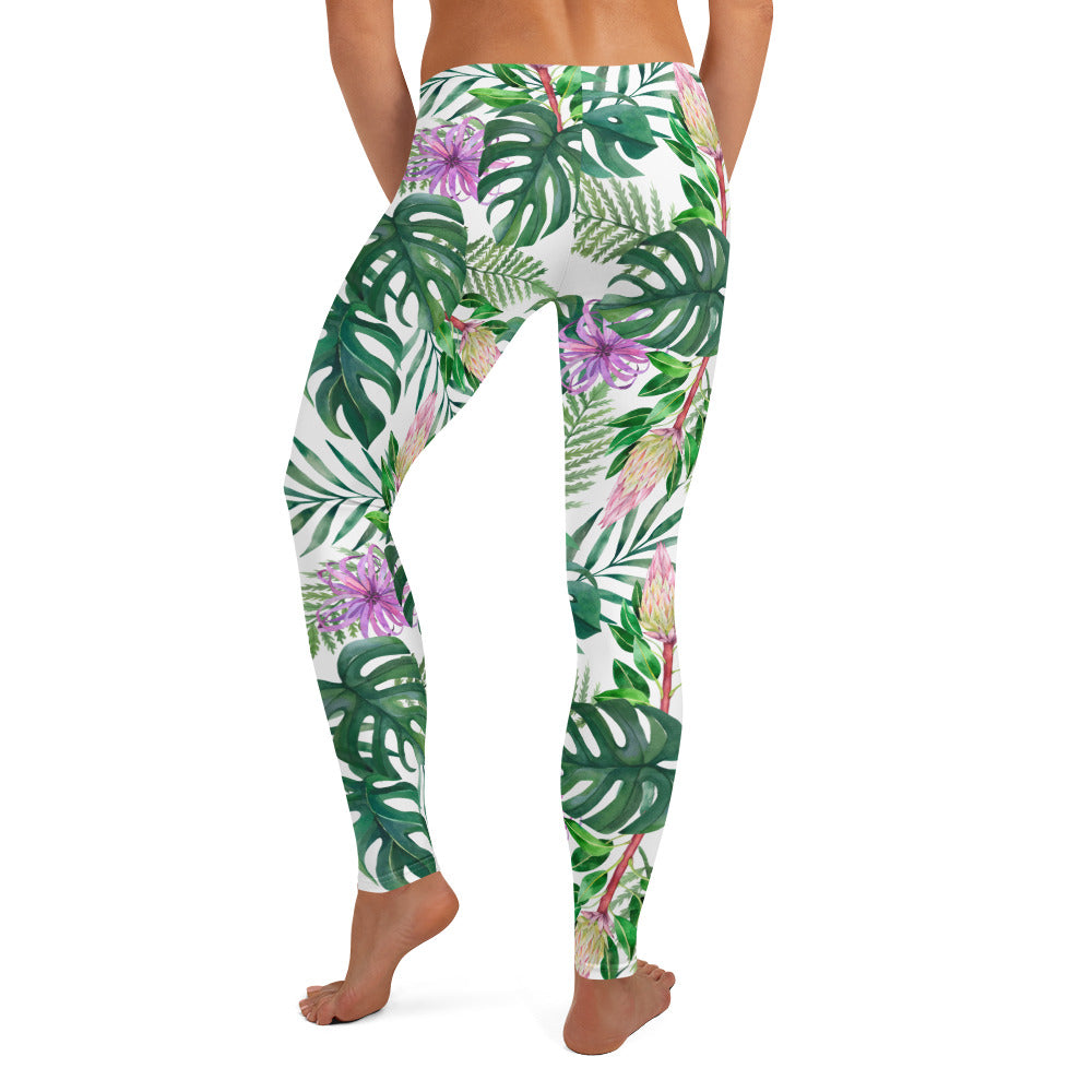 Tropical Floral Printed Leggings