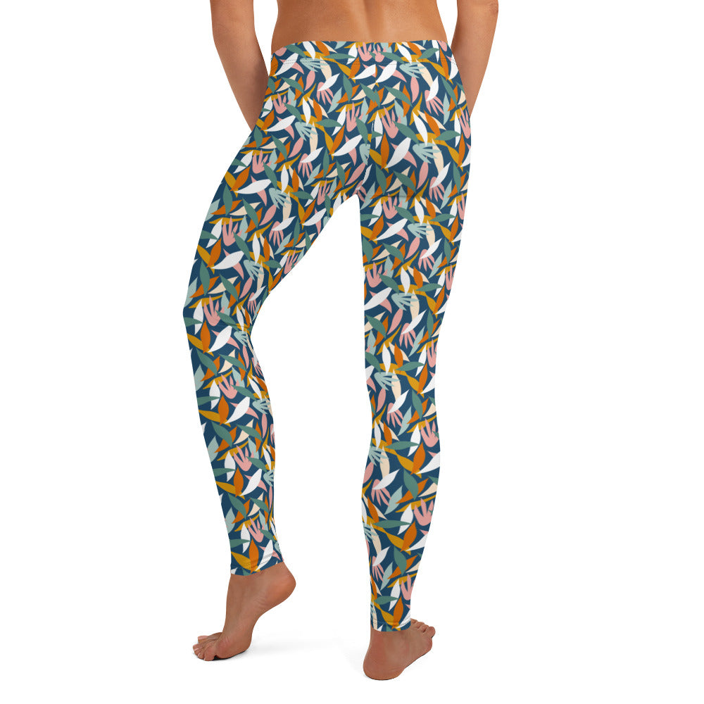 Colorful Leaves Summer Vibes Leggings