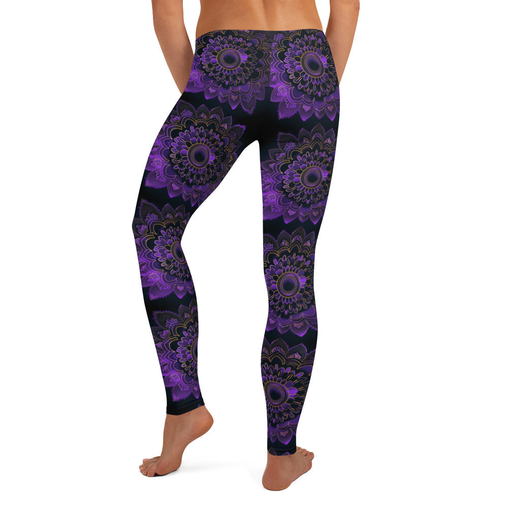 Deep Purple Mandala Leggings