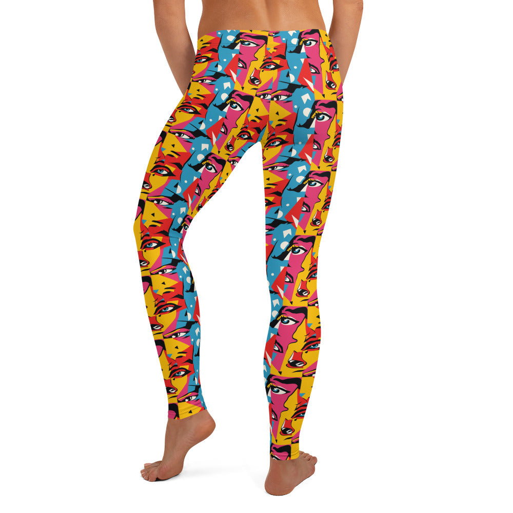 I See You Pop Art Printed Leggings