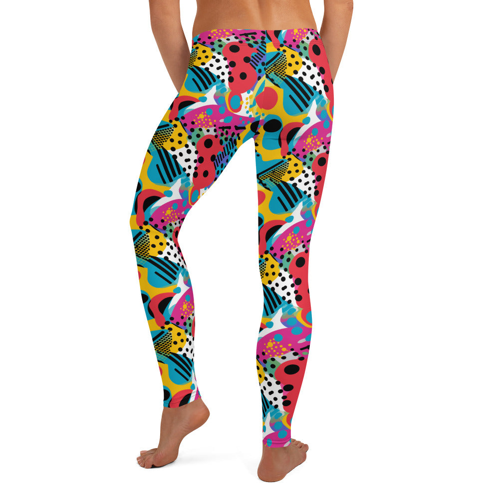 Abstract Pop Art Printed Leggings