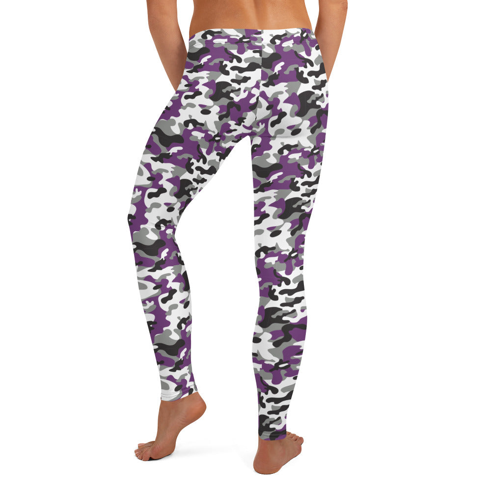 Purple Camouflage Leggings