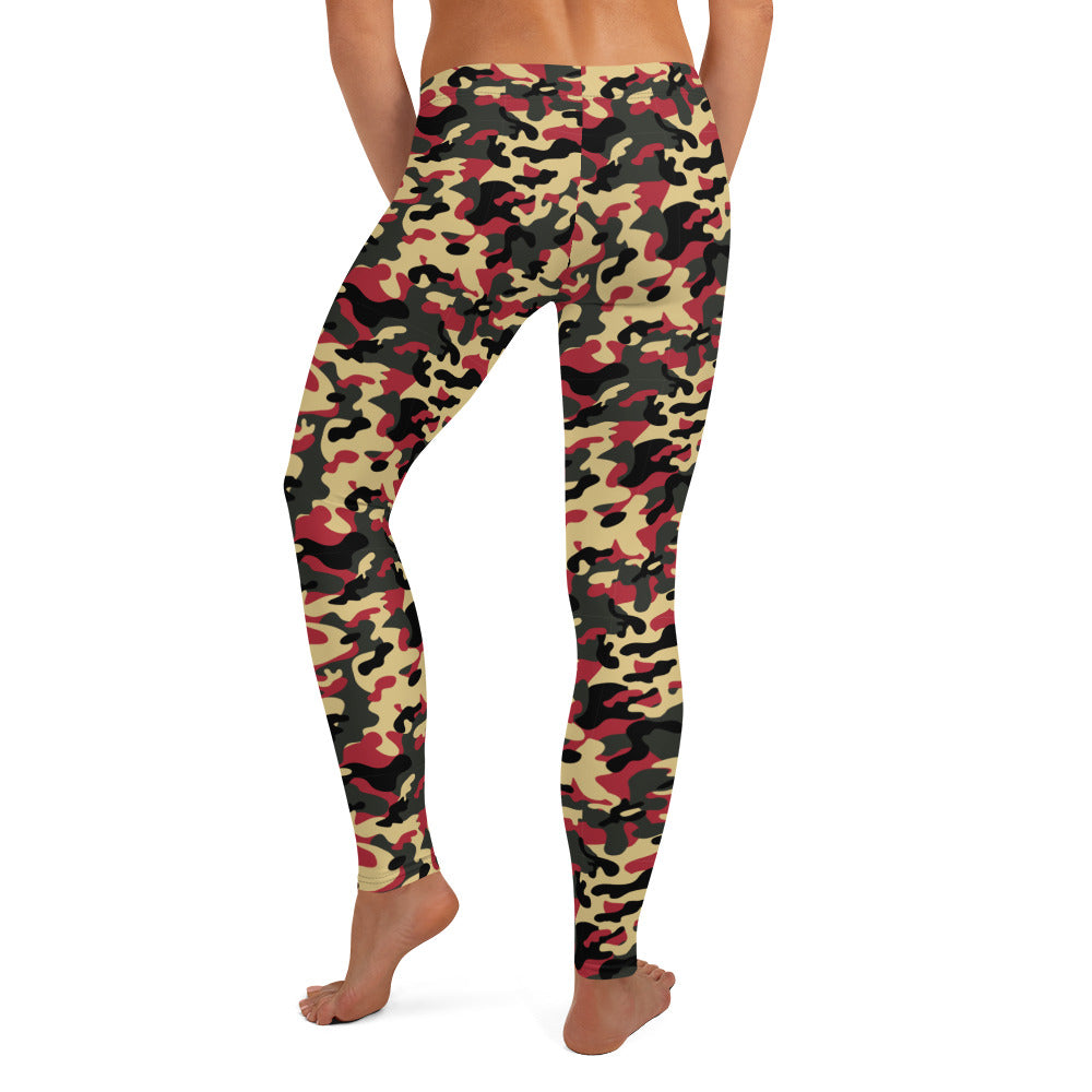 Red Dots Camouflage Leggings