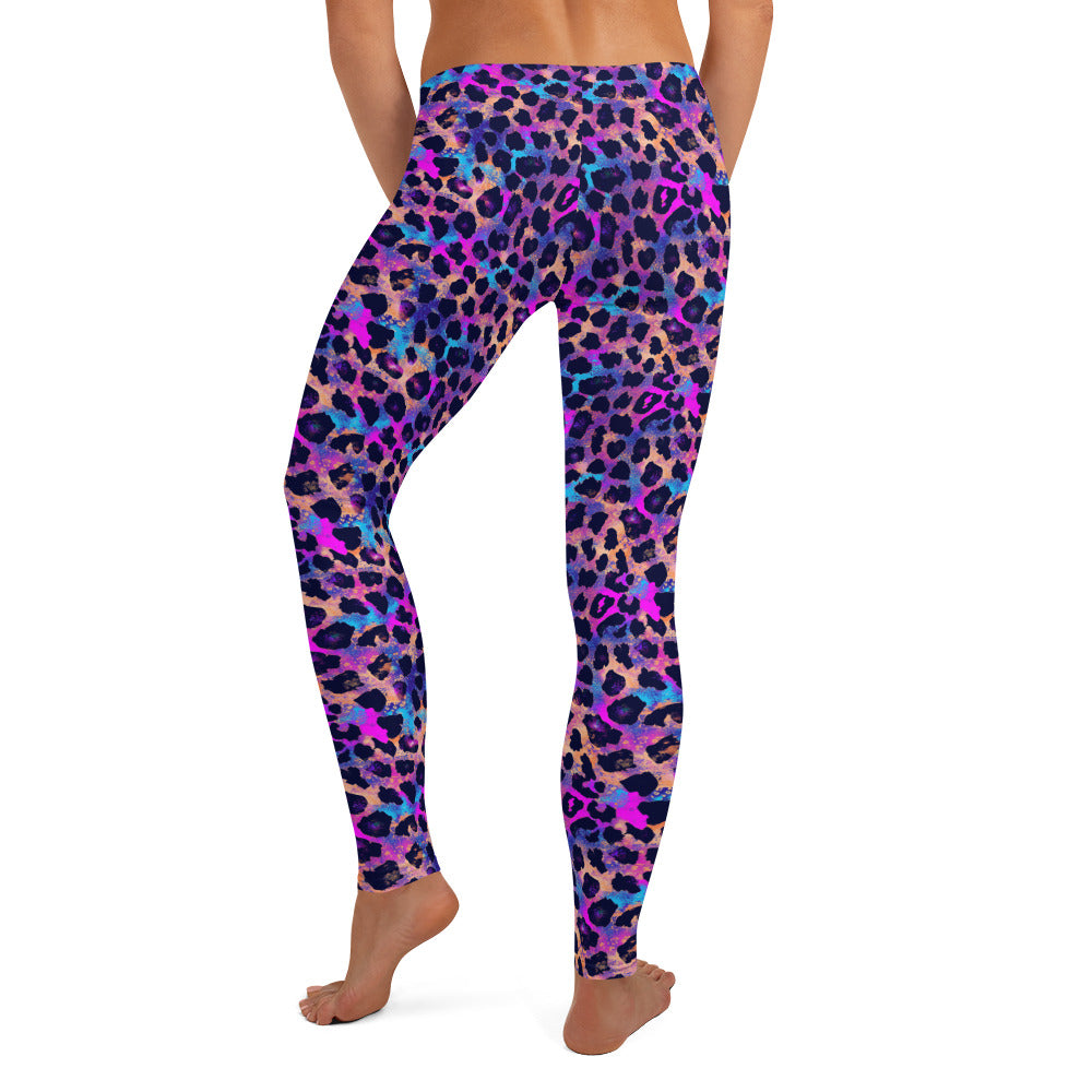 Colorful Leopard Print Leggings