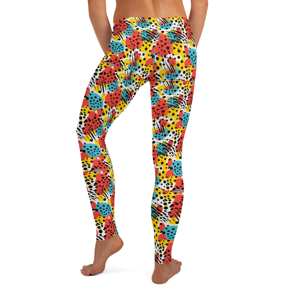 Abstract Pop Art Printed Leggings