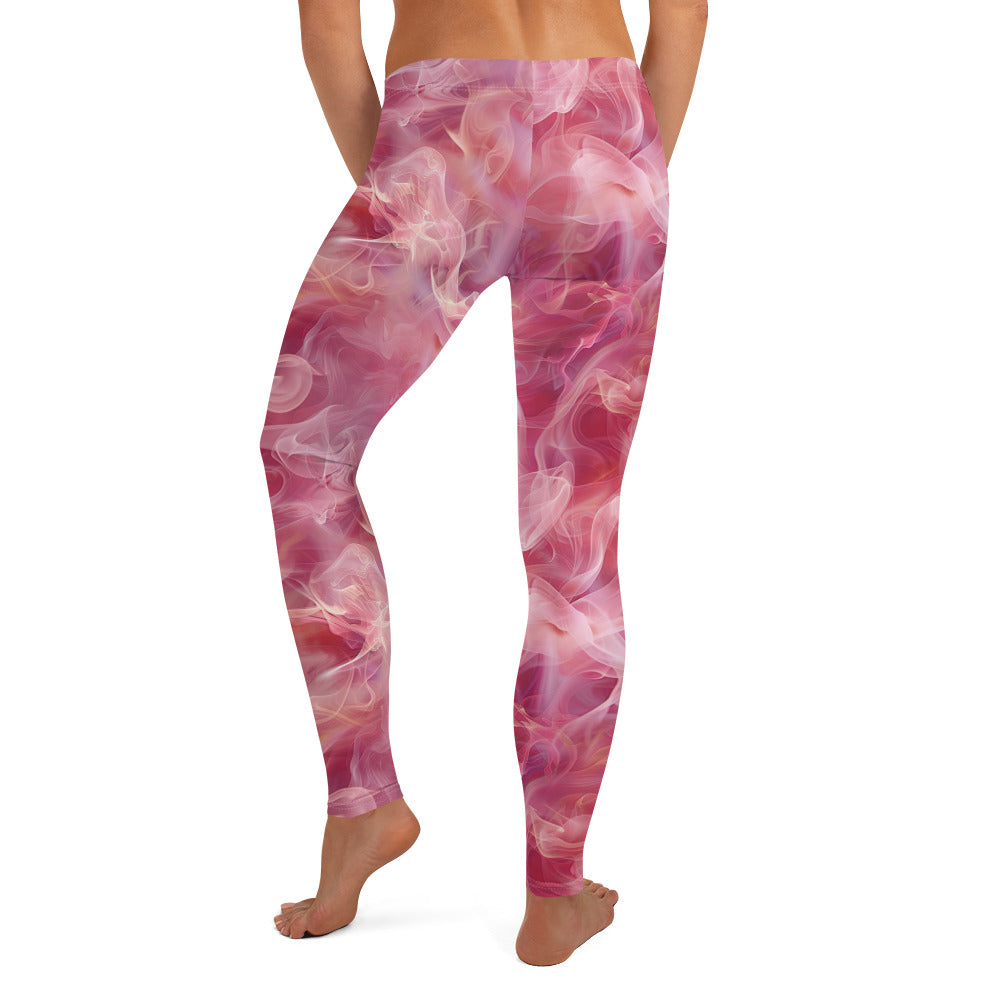 Pink Smoke Printed Leggings