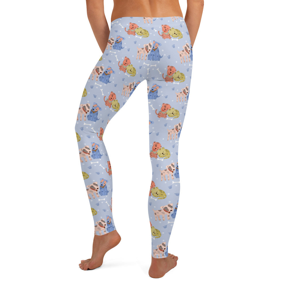 Loving Cute Dogs & Cats Printed Leggings