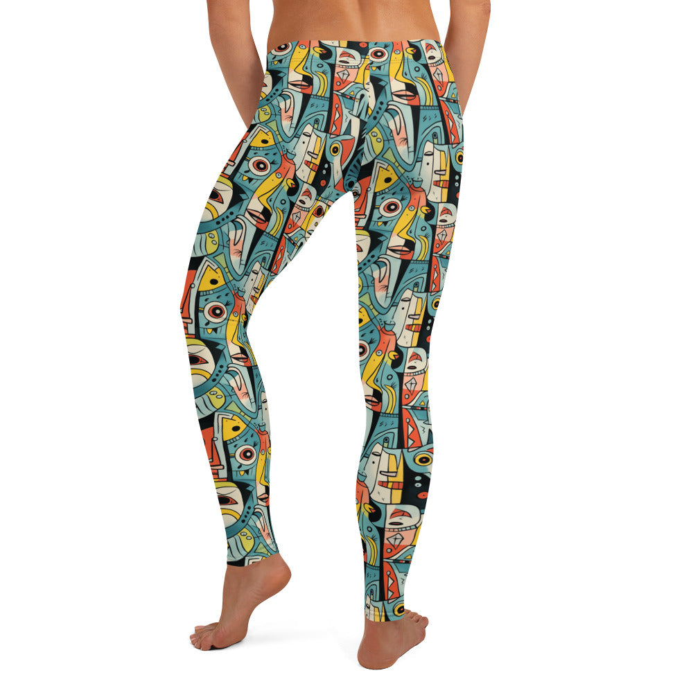 Pop Art Geometric Printed Leggings