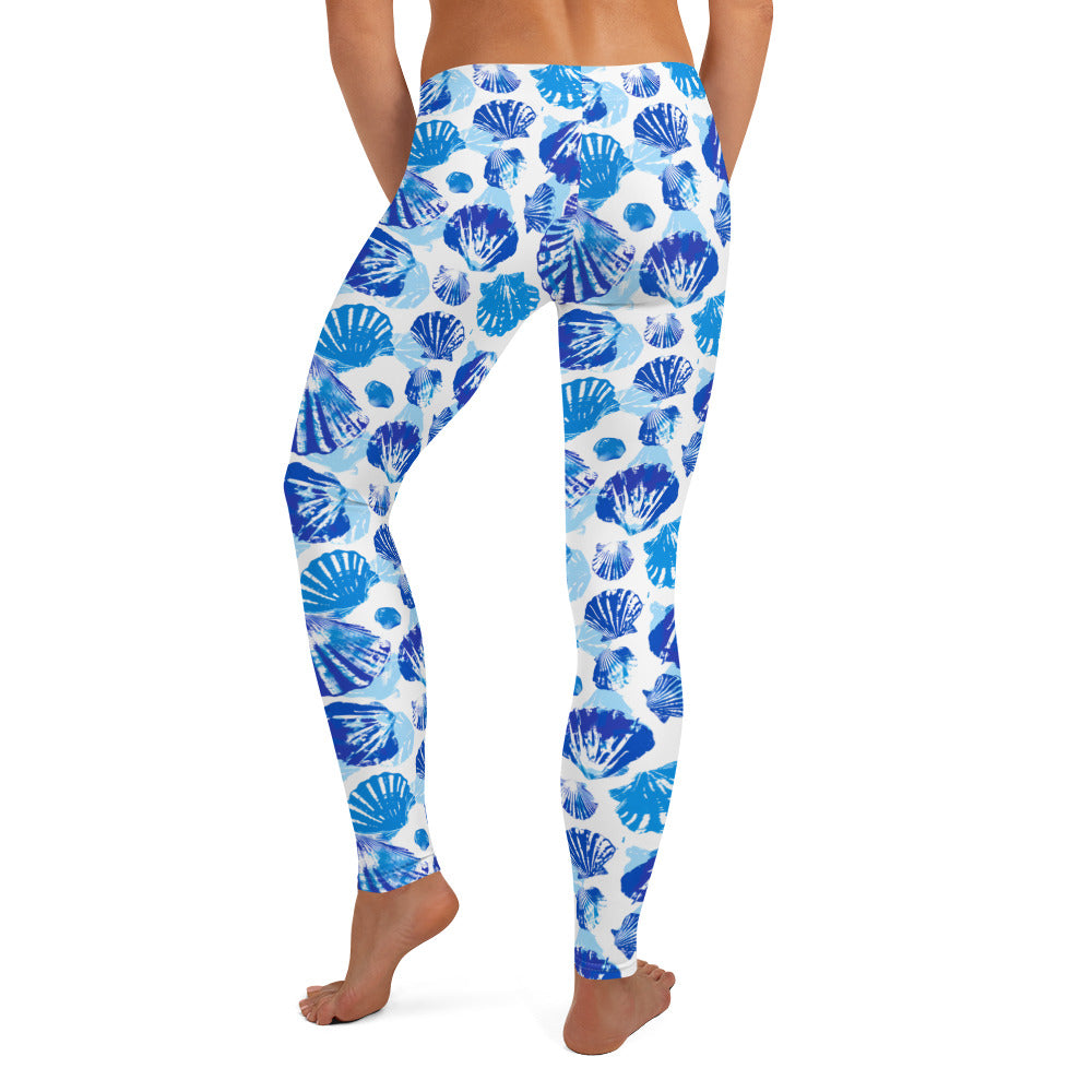 Shells & Ocean Vibes Printed Leggings