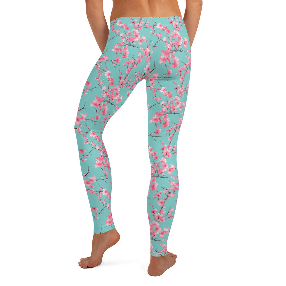 Cherry Blossom Printed Leggings