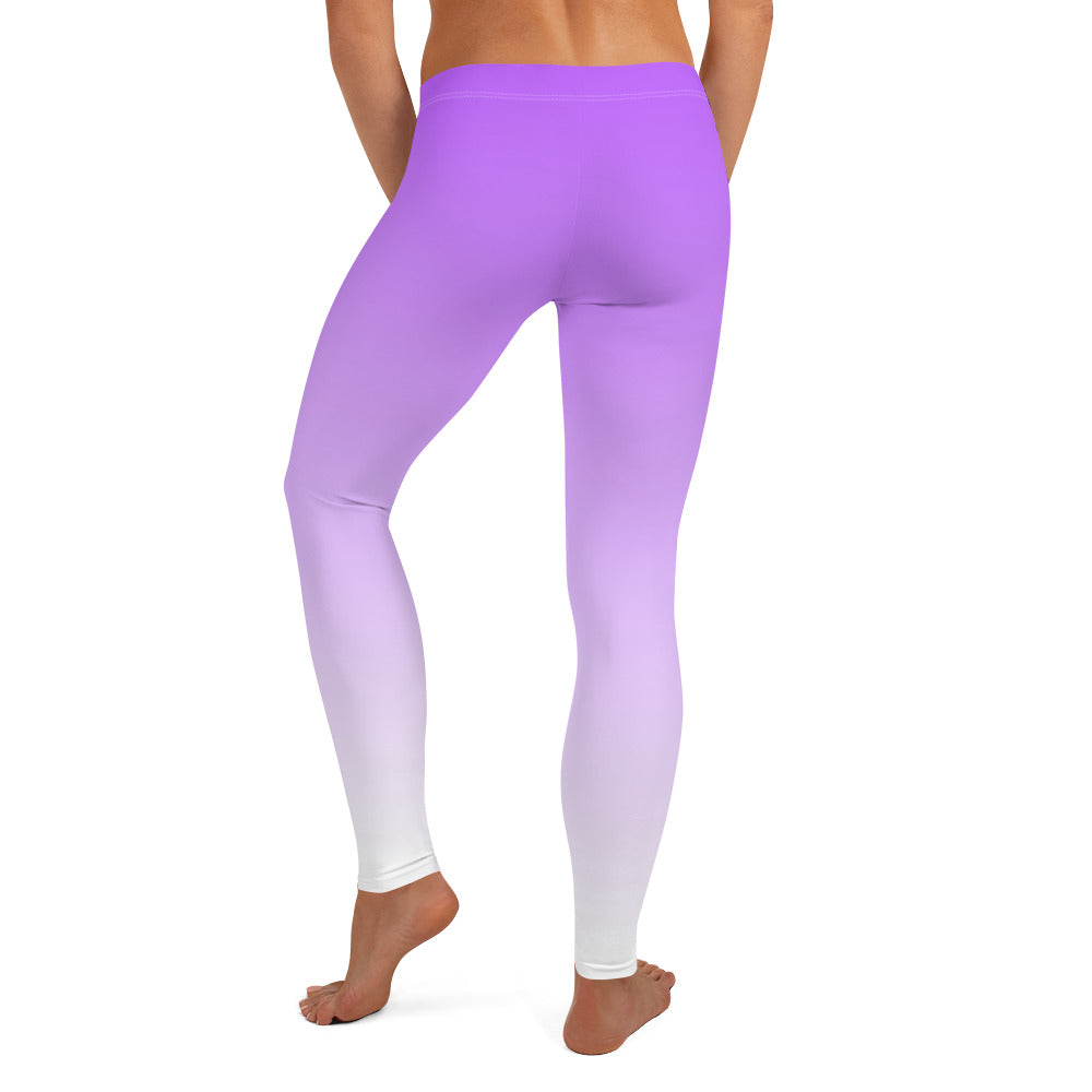 Ombre Purple to White Leggings