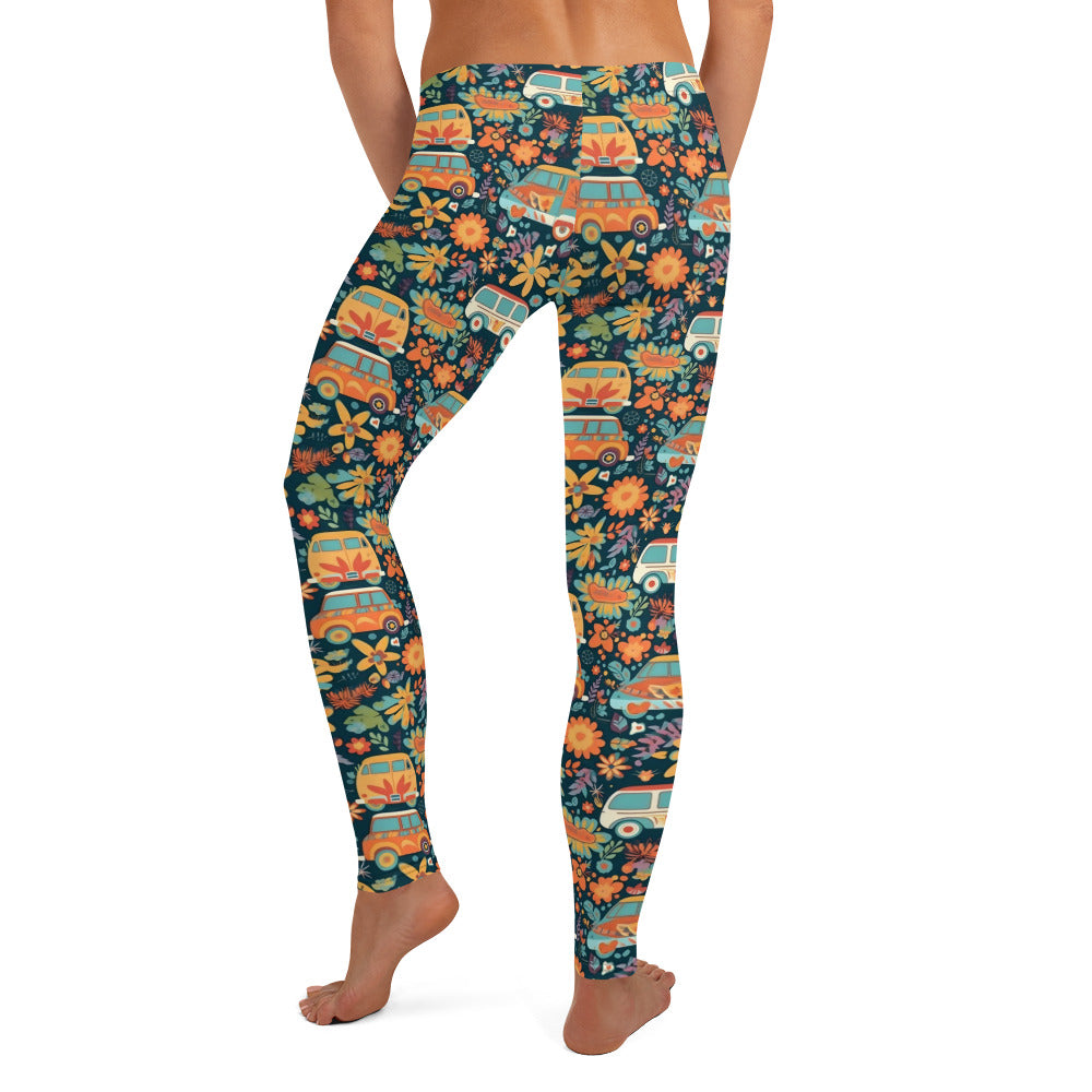 Hippie Van Travel Printed Leggings