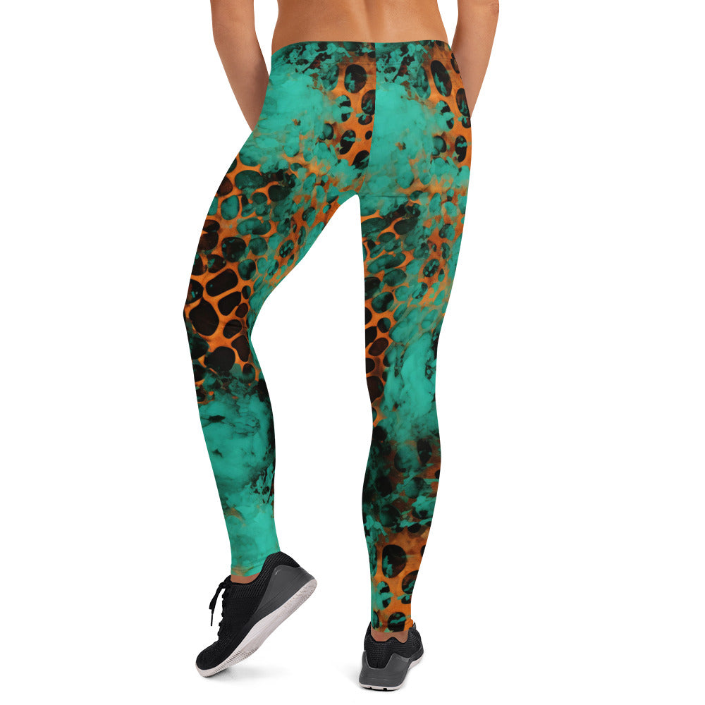 Rustic Leopard Print Leggings