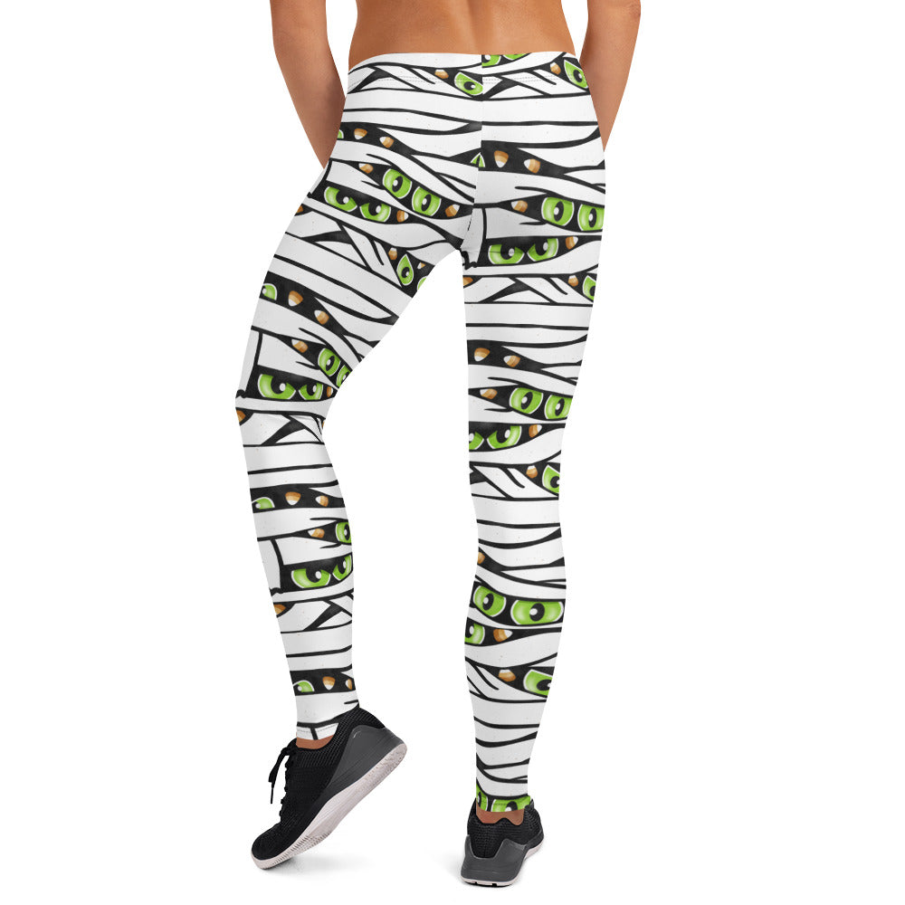 Spooky Eyes Mummy Leggings