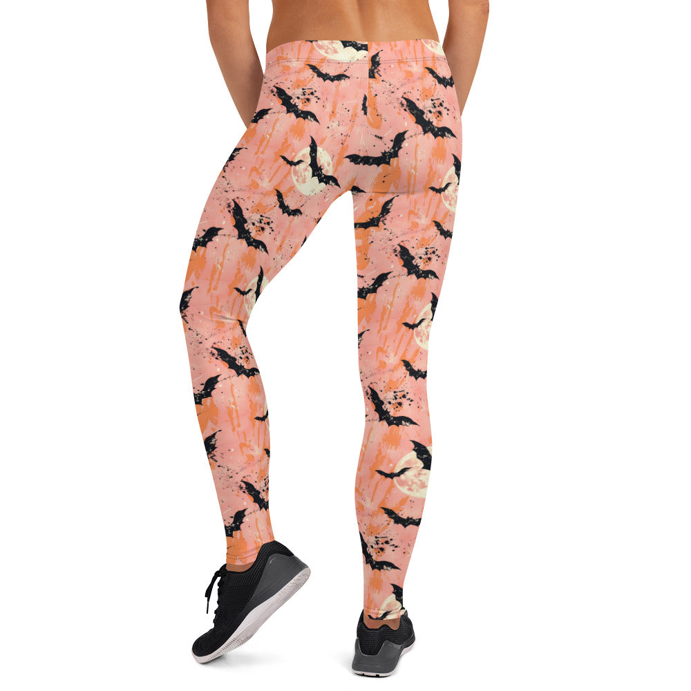 Spooky Bats Halloween Leggings