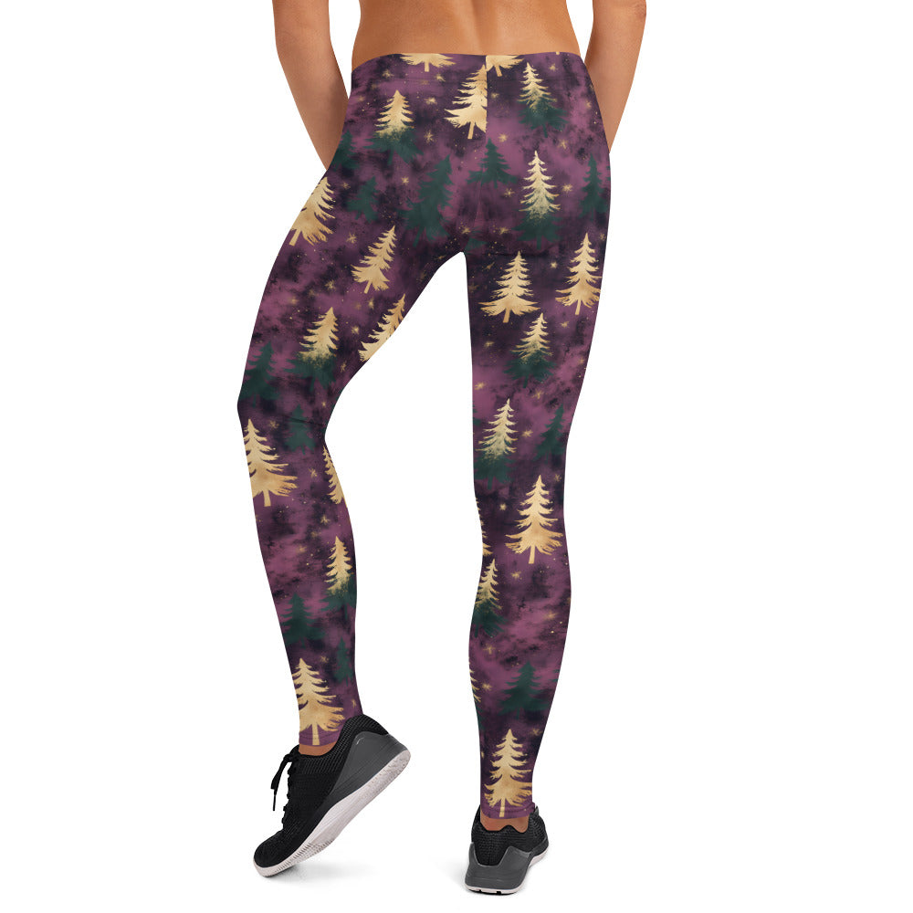 Shades of Purple Holiday Vibes Leggings