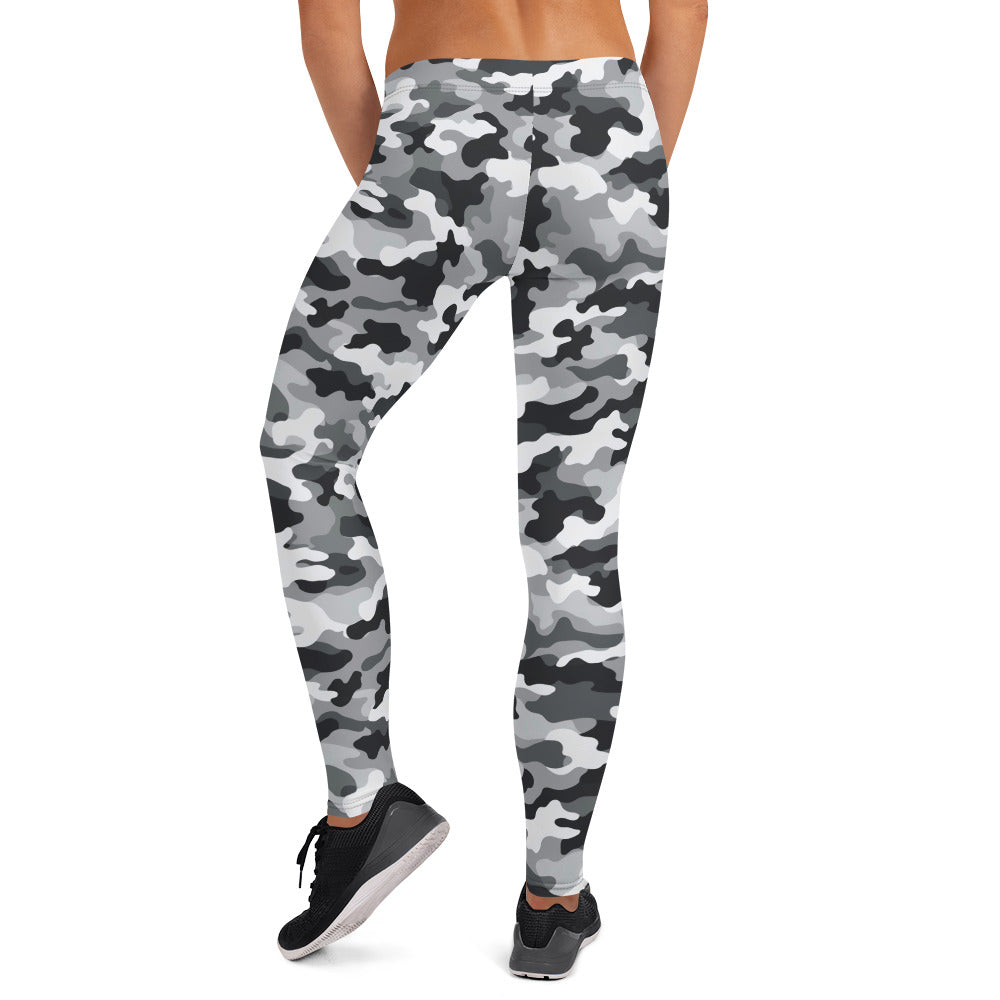 Black & White Camouflage Leggings