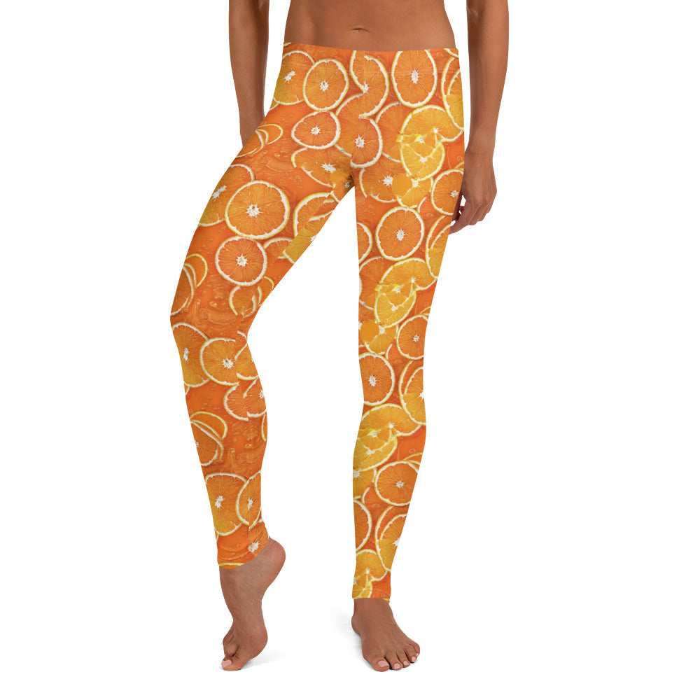 Orange Slice Tropical Vibes Leggings