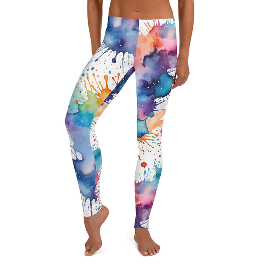 Water Color Splash Leggings