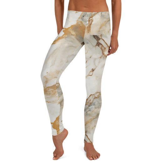 Hint of Gold Marble Leggings